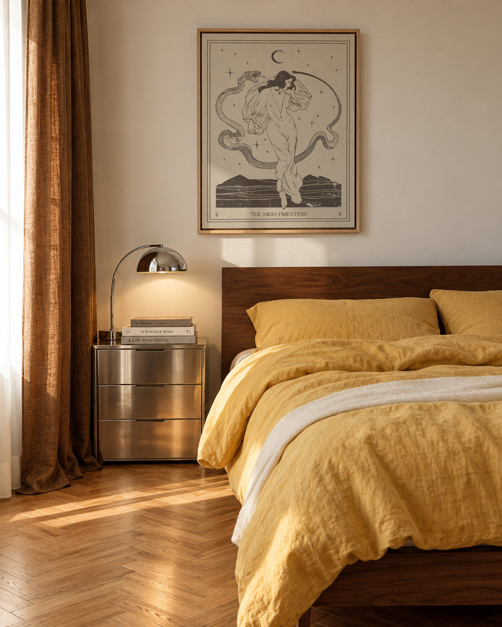 The High Priestess - Framed canvas in an interior