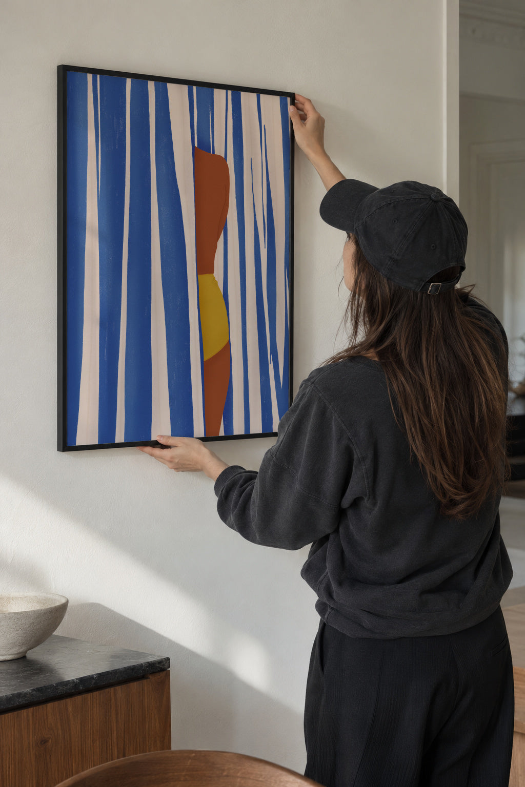 Summer Tan - Framed poster in an interior