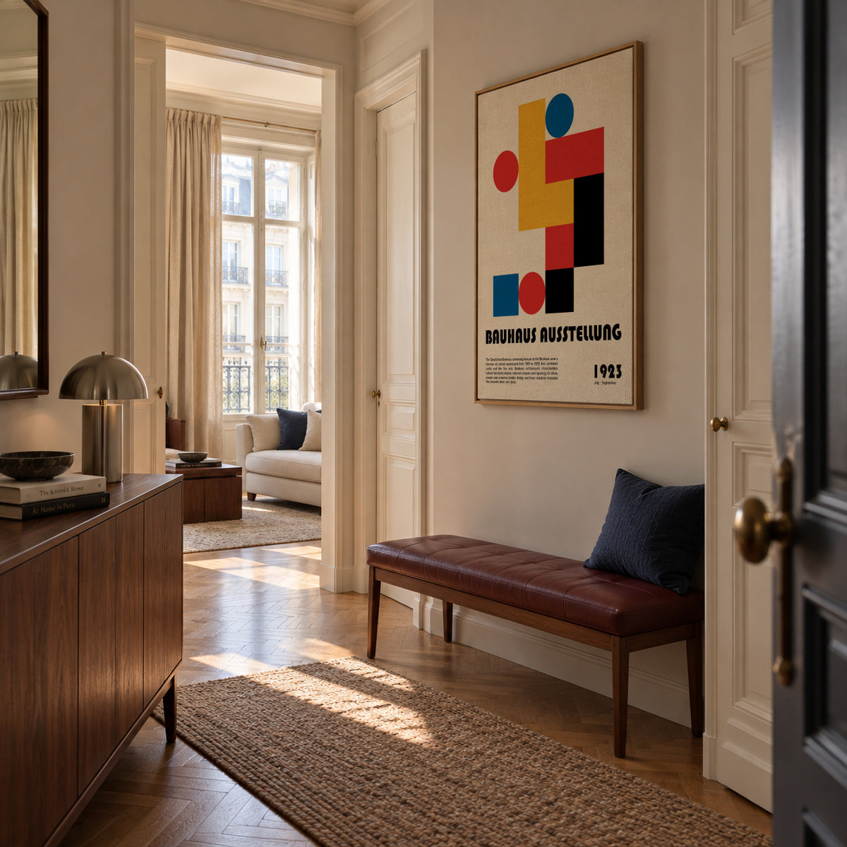 Bauhaus Ausstellung I - Framed canvas in an interior