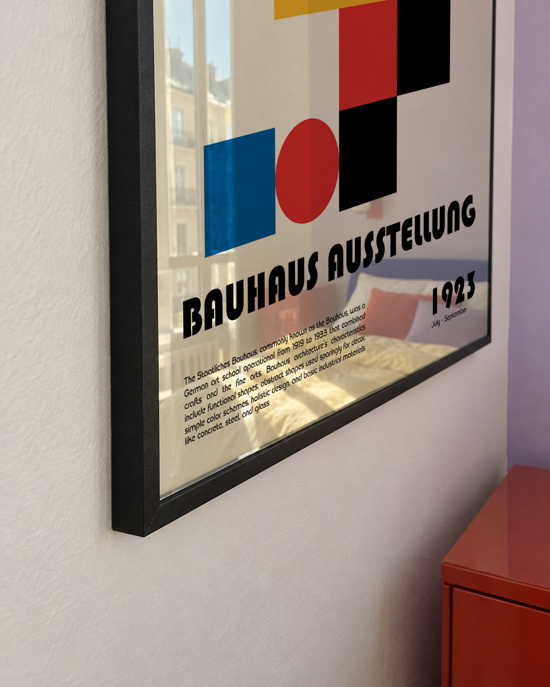 Bauhaus Ausstellung I - Framed poster detail