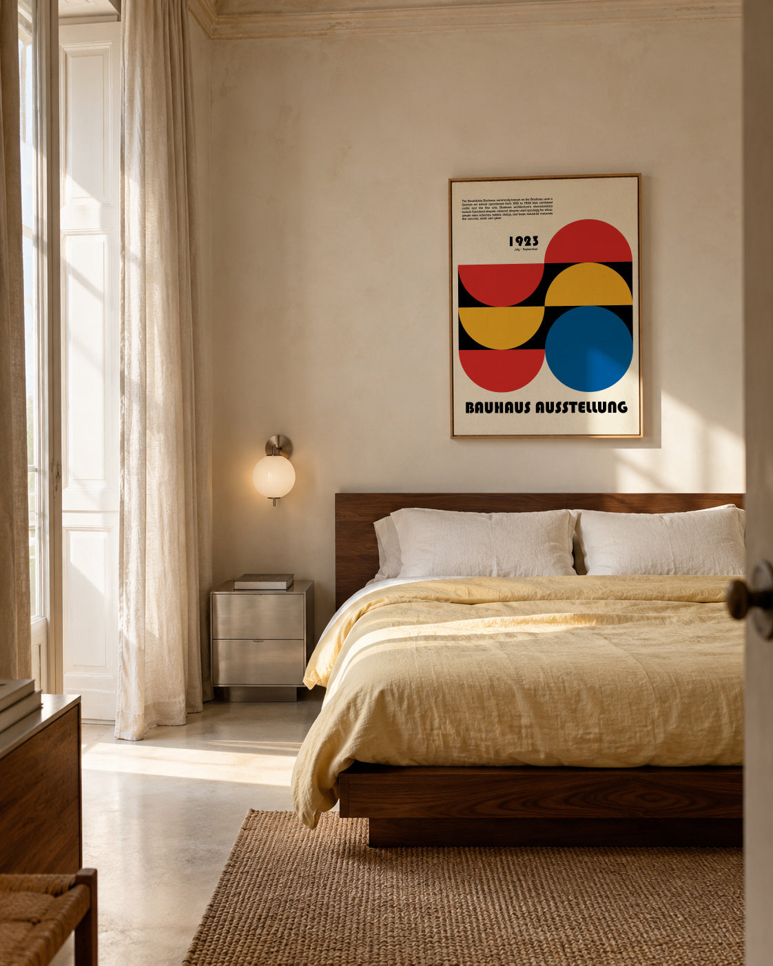 Bauhaus Ausstellung IV - Framed canvas in an interior