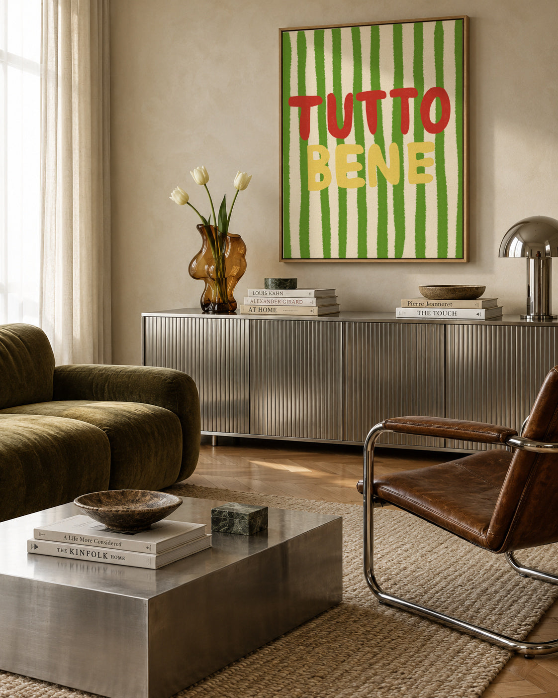Tutto Bene - Framed canvas in an interior