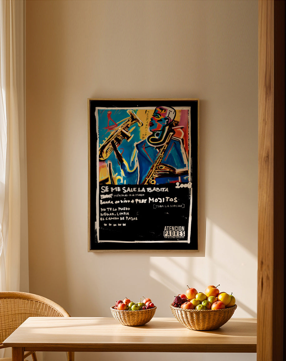 Se Me Sale - Framed canvas in an interior