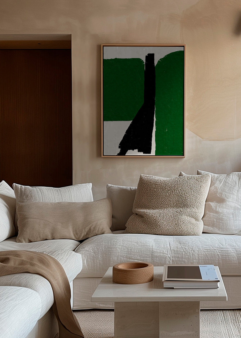 Green Black Oil Abstract - THE MIUUS STUDIO