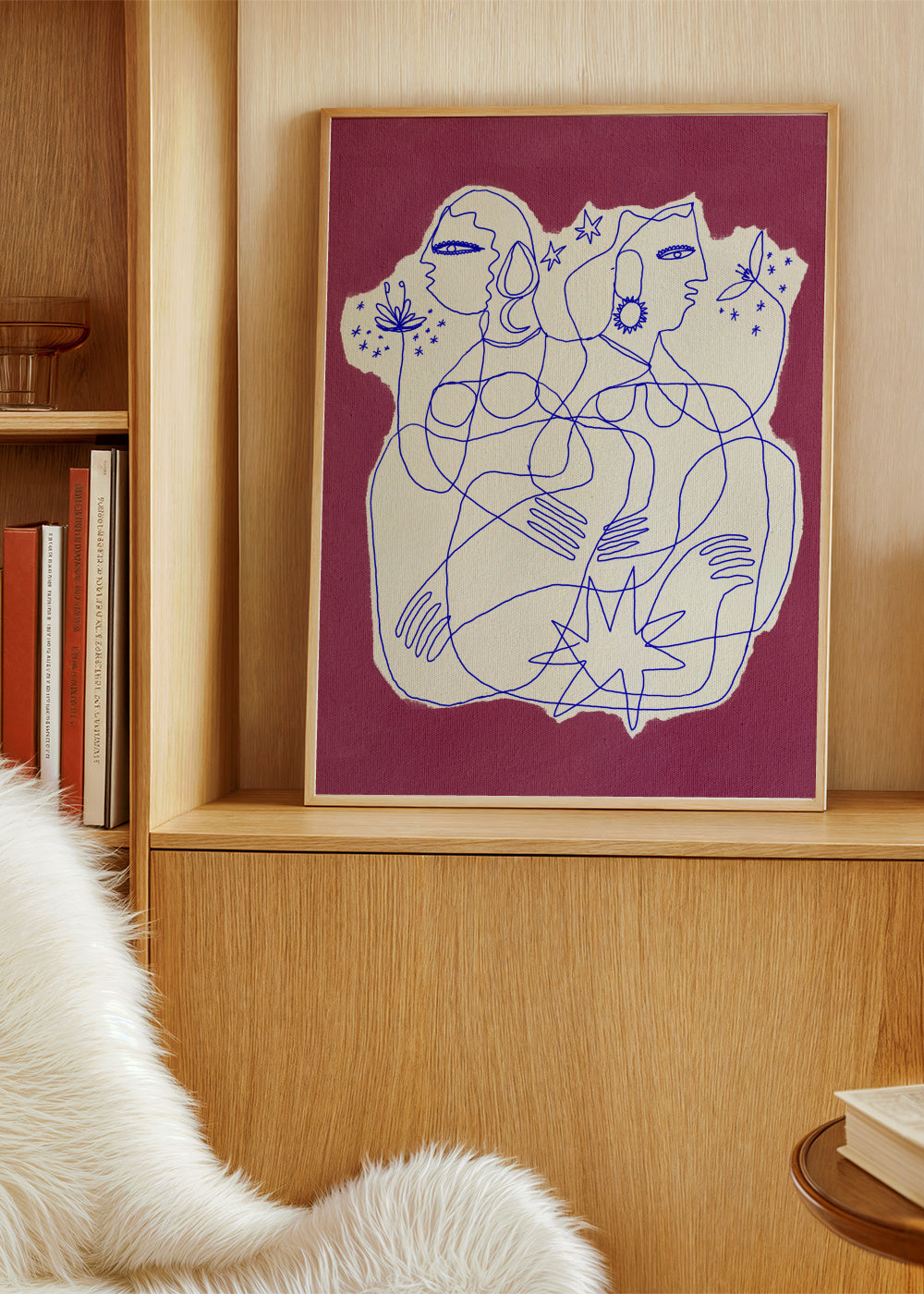 Synergy - Framed poster in an interior