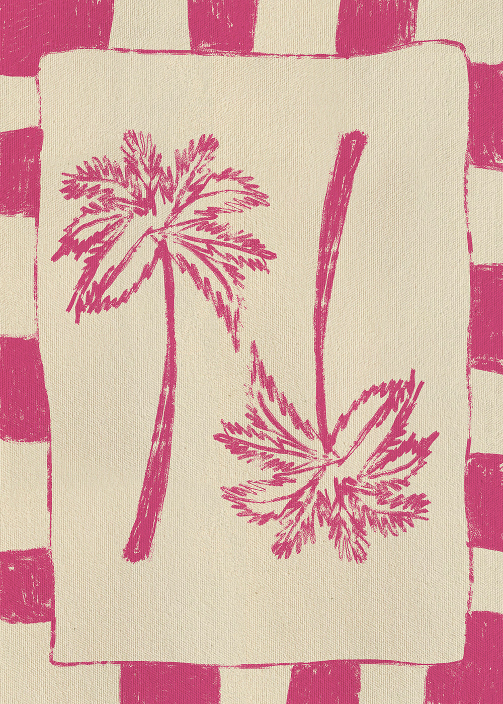 Illustration Palm paradise – Pink