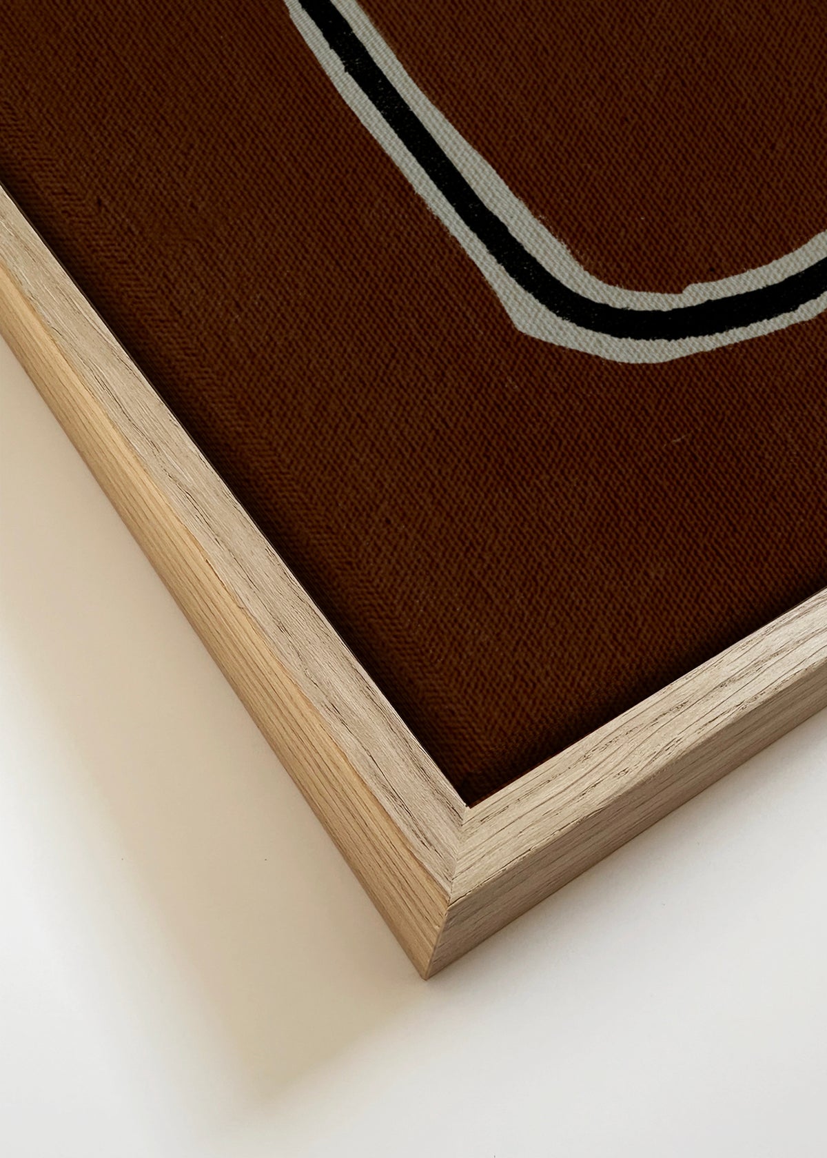 Soul bound – Brown - Framed canvas detail