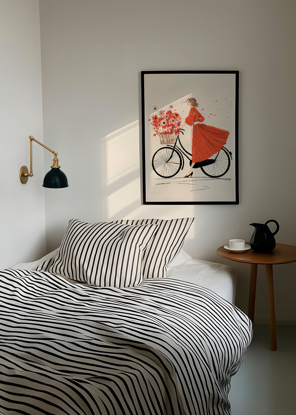 Illustration À bicyclette