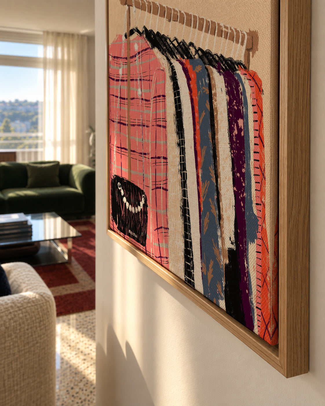 Fashion Clothes - Framed canvas detail