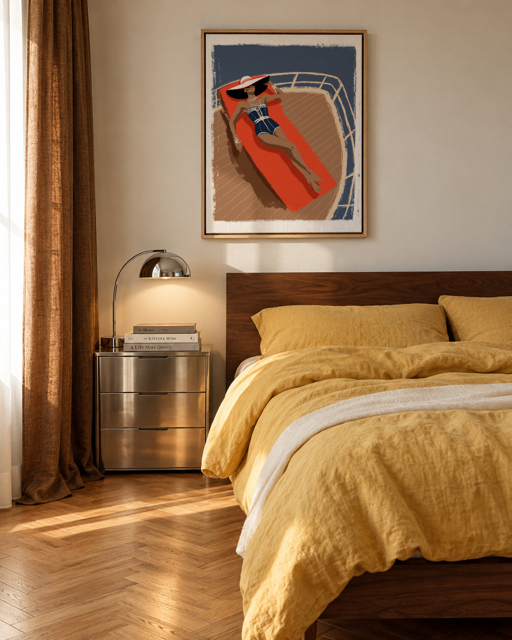 On the yacht - Framed canvas in an interior