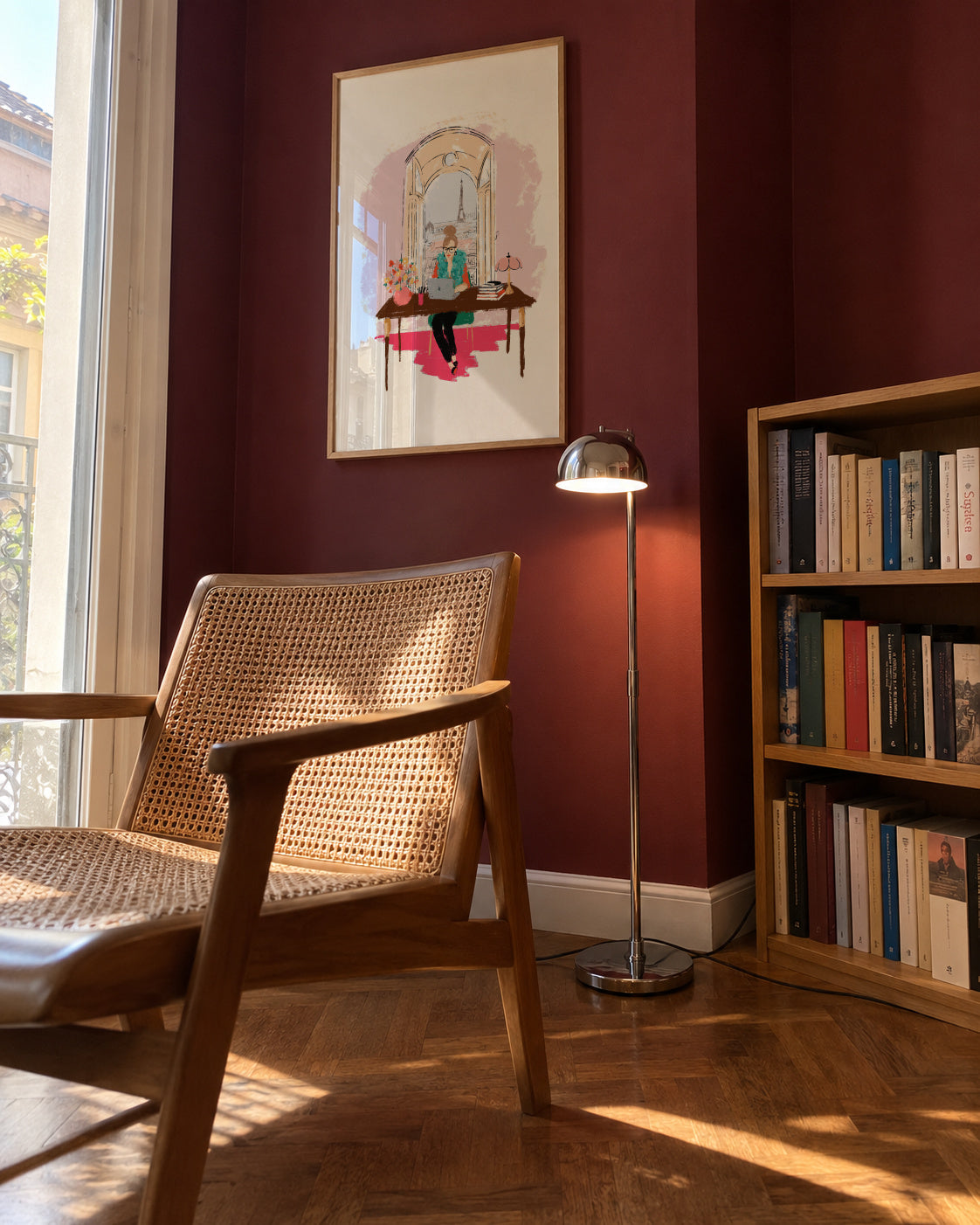 Home office - Framed poster in an interior
