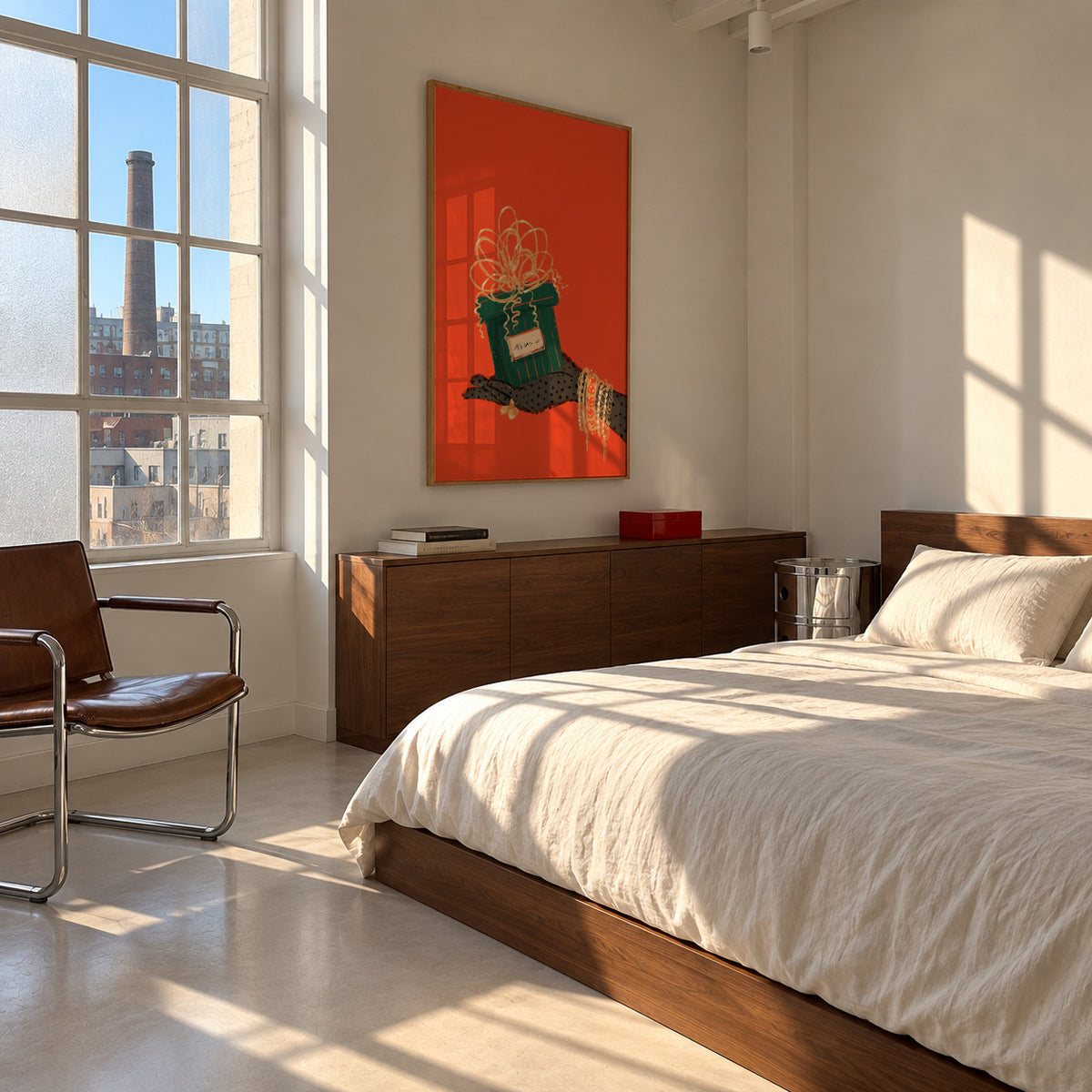 The gift - Framed poster in an interior