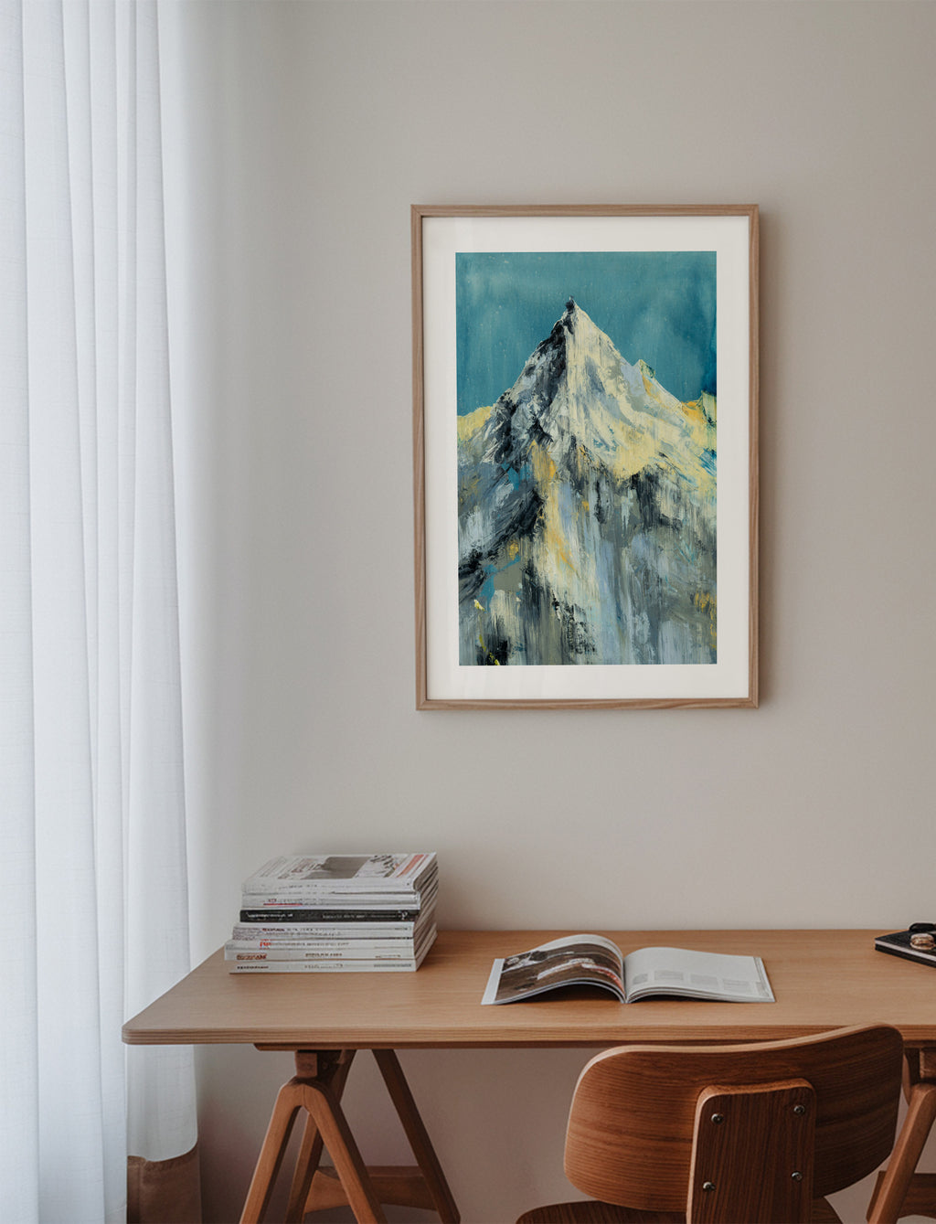 Everest - Framed poster in an interior