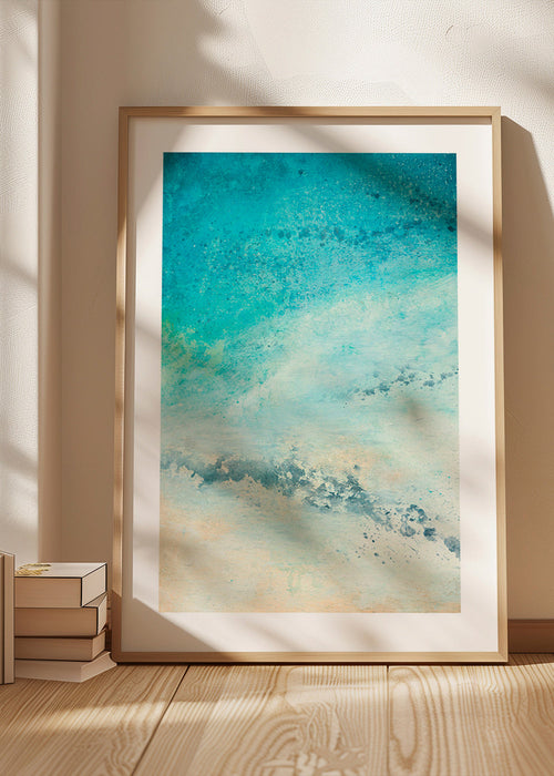 Cuadro abstracto en tonos turquesa – Product1