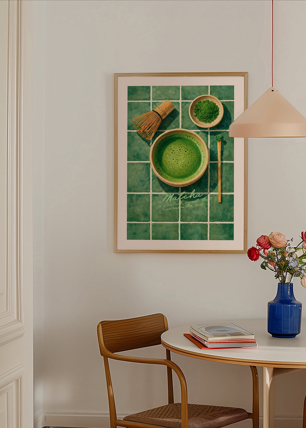 Kitchen art: Matcha bowl composition