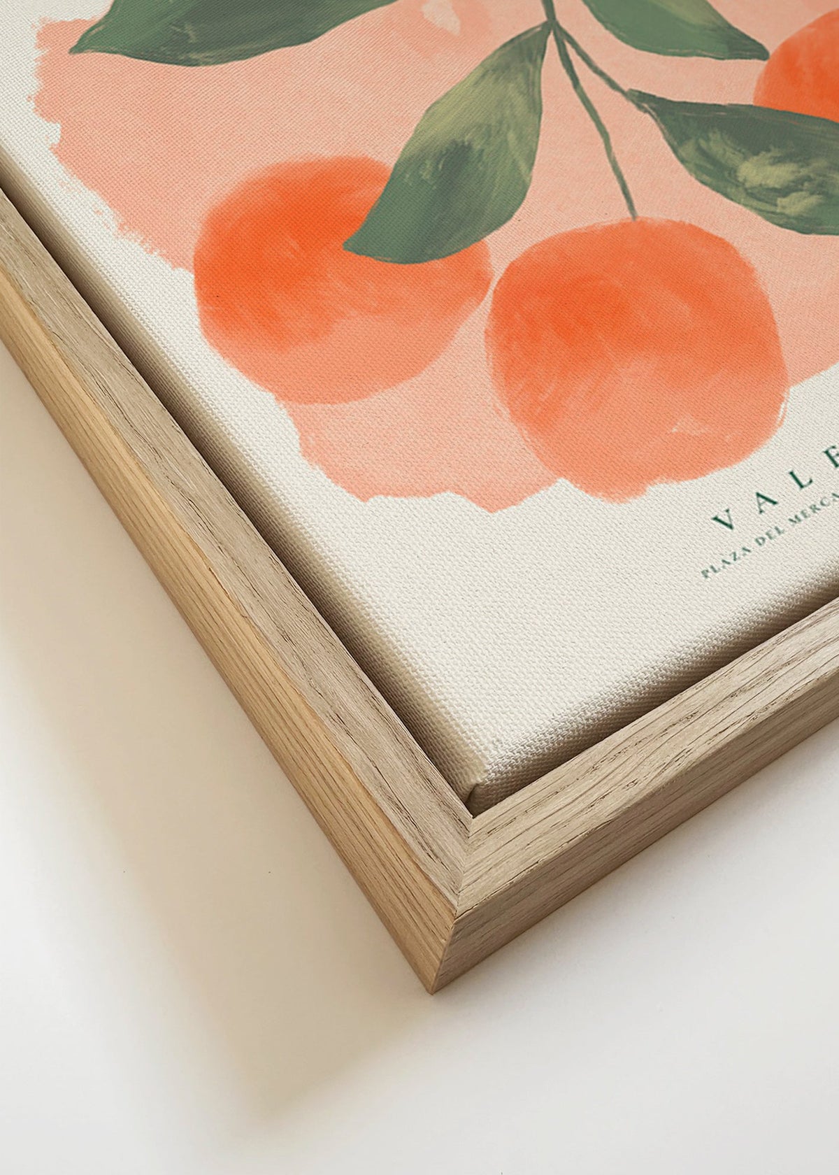 Cuadro de cocina Mercat Central con naranjas – Canvas detail