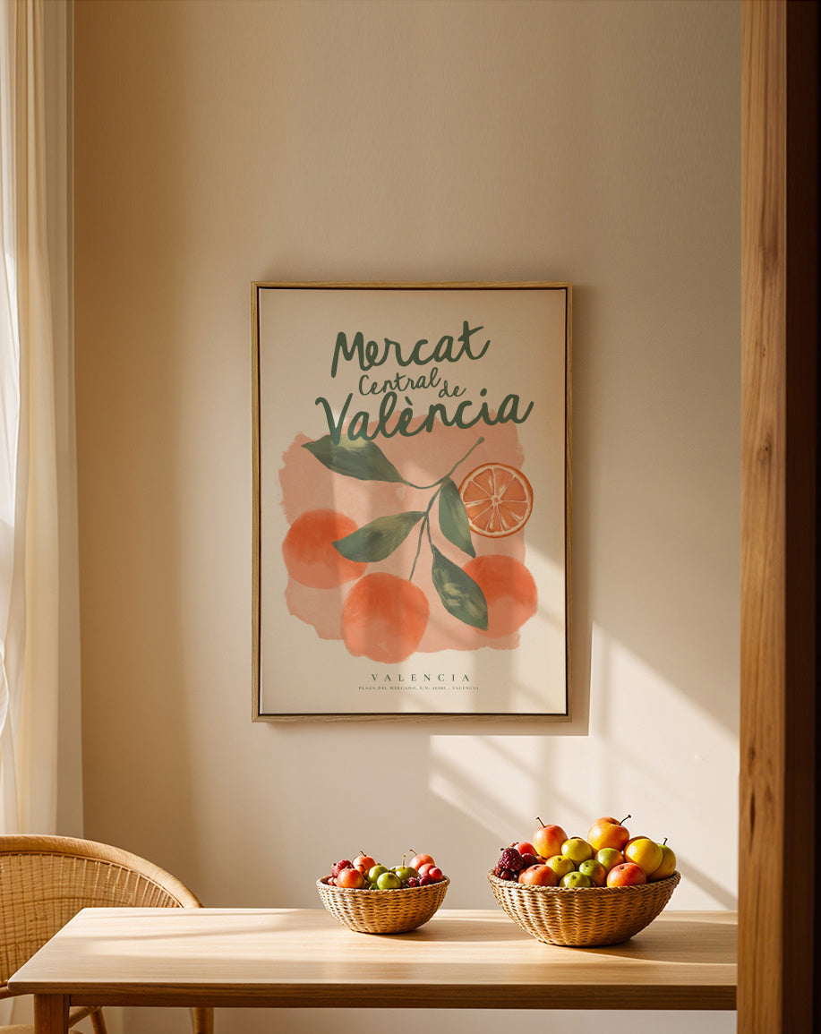 Mercat Central de València - Framed canvas in an interior