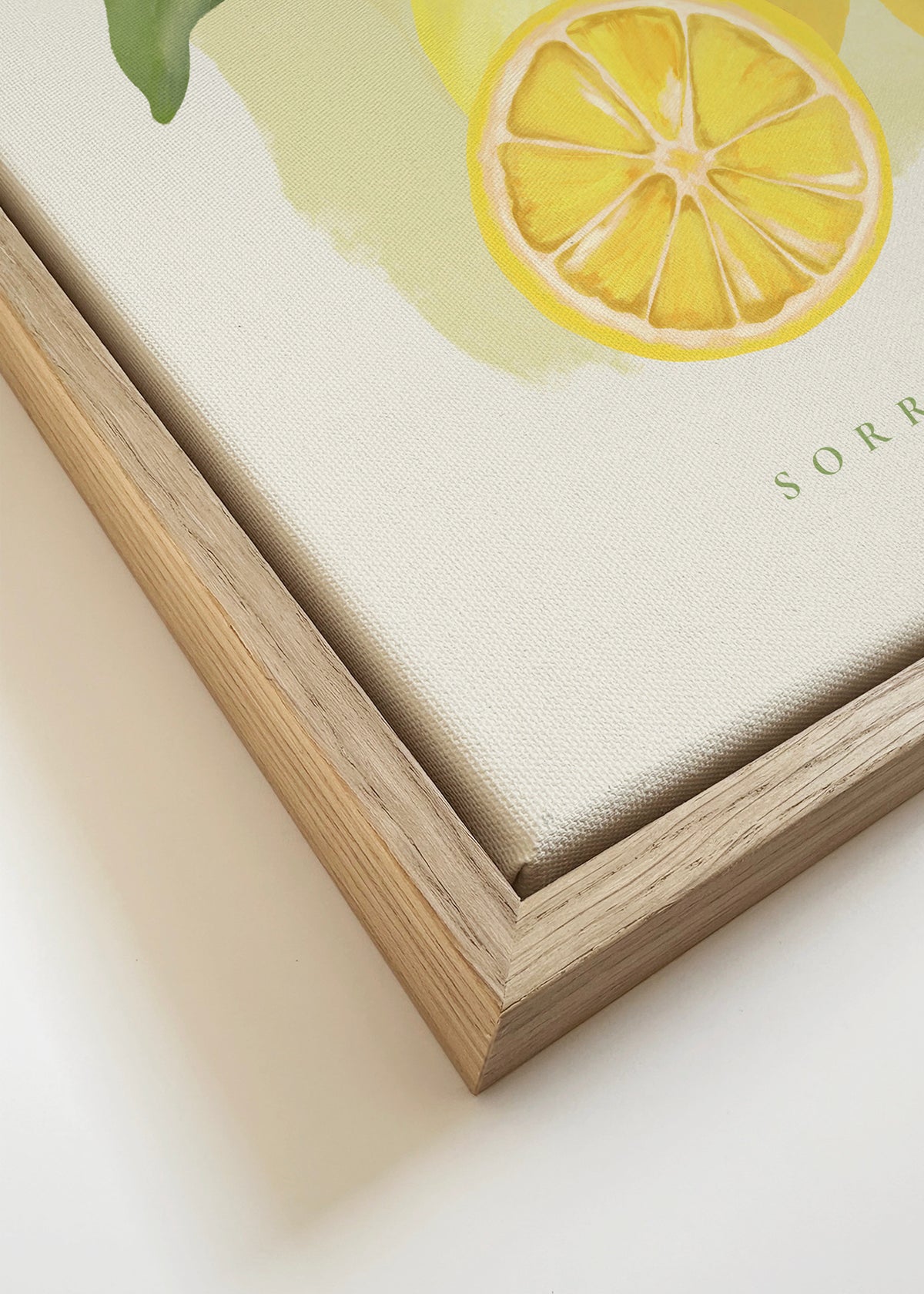 Amalfi Coast - Framed canvas detail