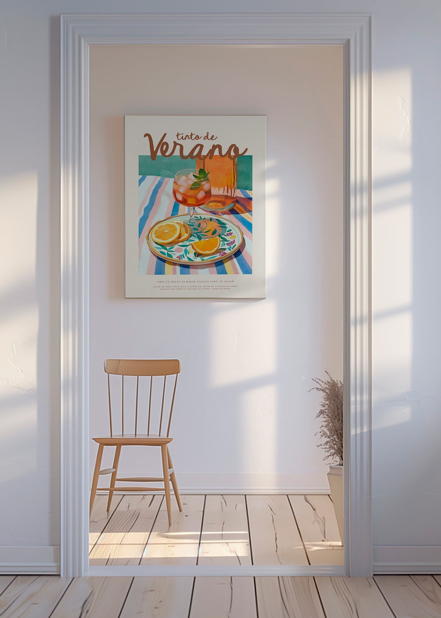 Kitchen art: summer tinto with citrus