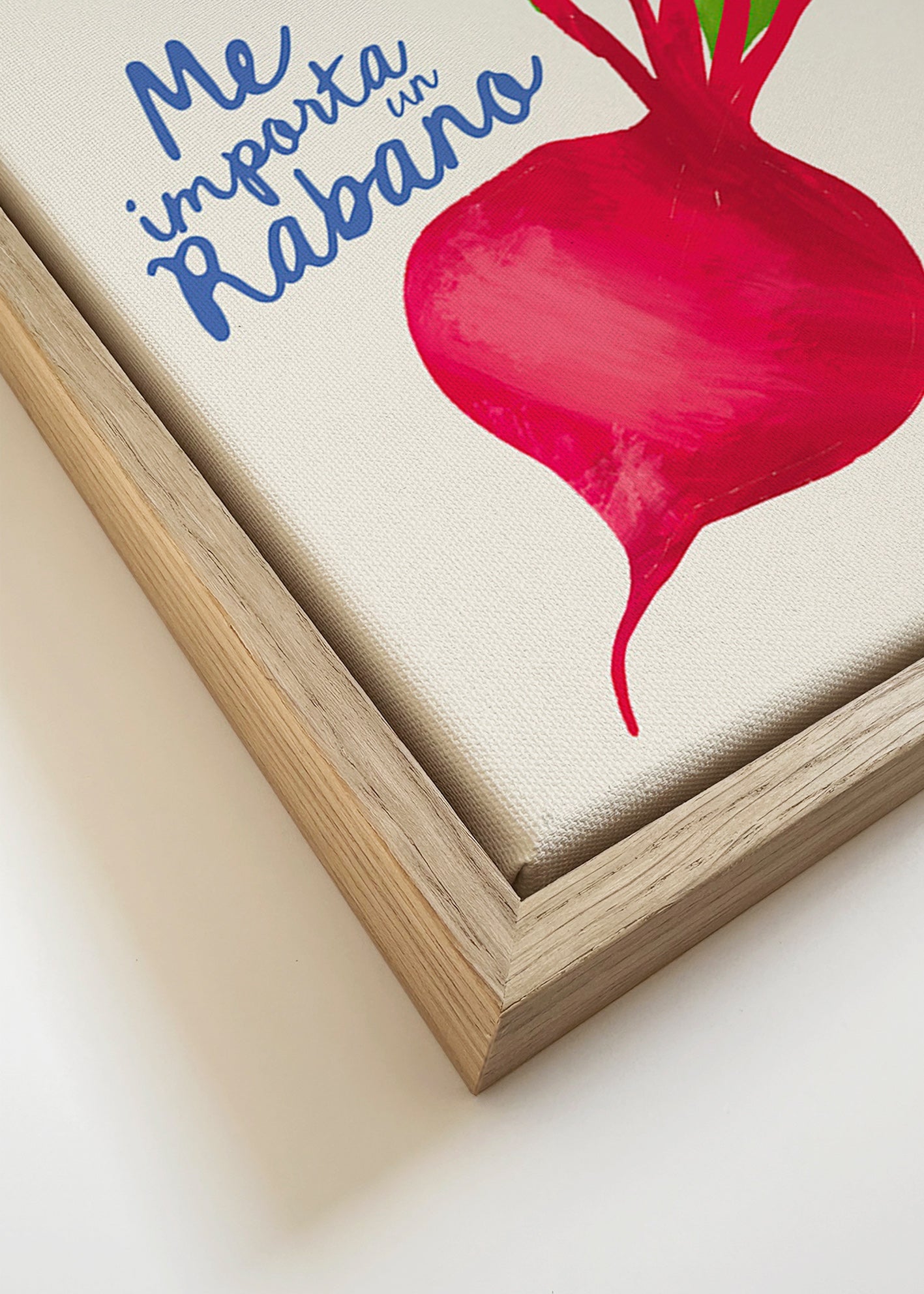 Kitchen art radish illustration