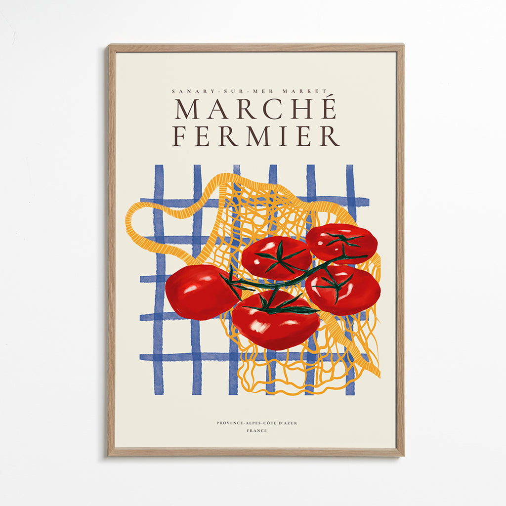 Kitchen art tomatoes in net