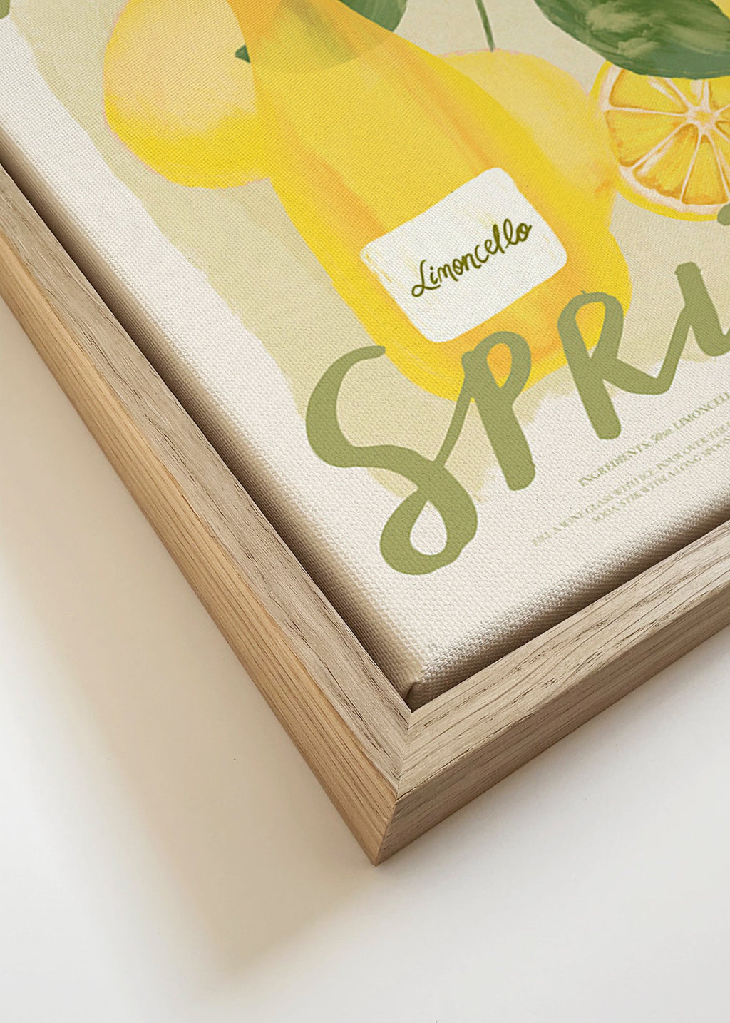 Cuadro de cocina Limoncello Spritz ilustrado – Canvas detail