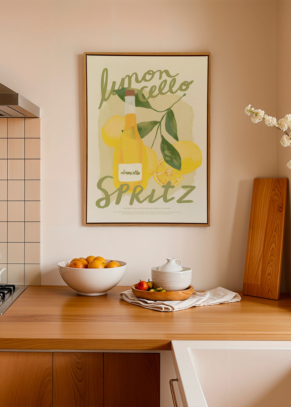 Cuadro de cocina Limoncello Spritz ilustrado – Canvas1