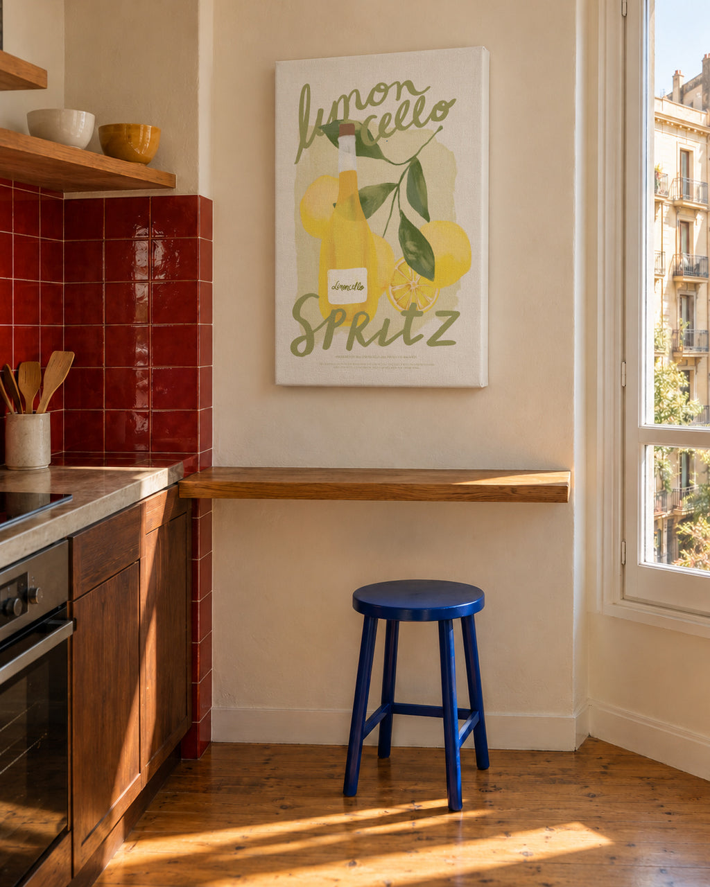 Limoncello Spritz - Unframed canvas in an interior