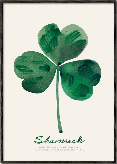 Botanical print Shamrock watercolor clover