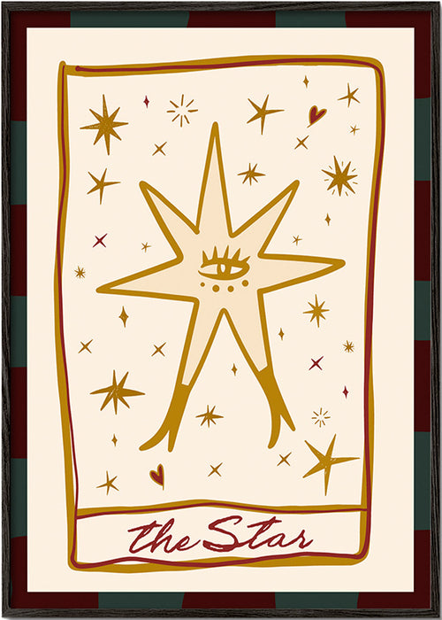 Ilustración: la Estrella mística con ojo central – Black Frame