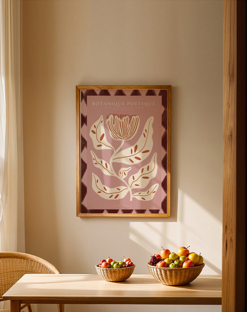 Modern Botanique - Framed poster in an interior