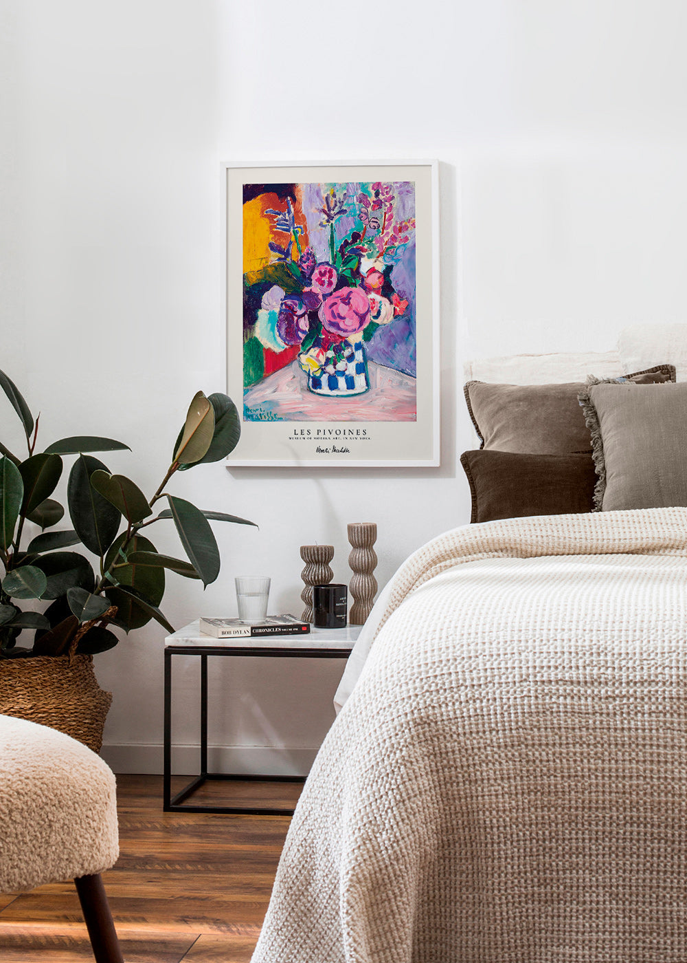 Botanical print colorful bouquet