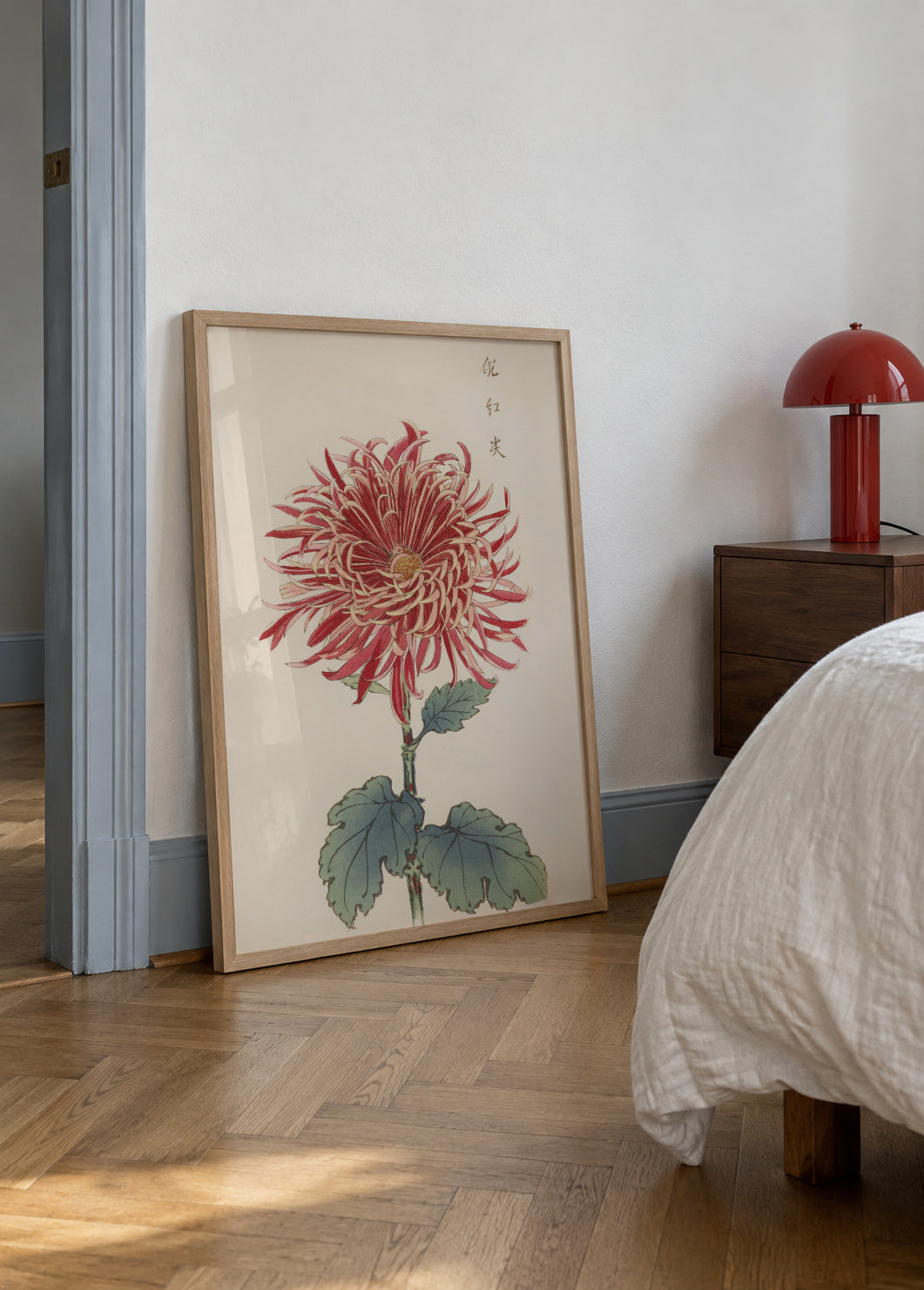 Chrysanthemum by Keika Hasegawa - Framed poster in an interior