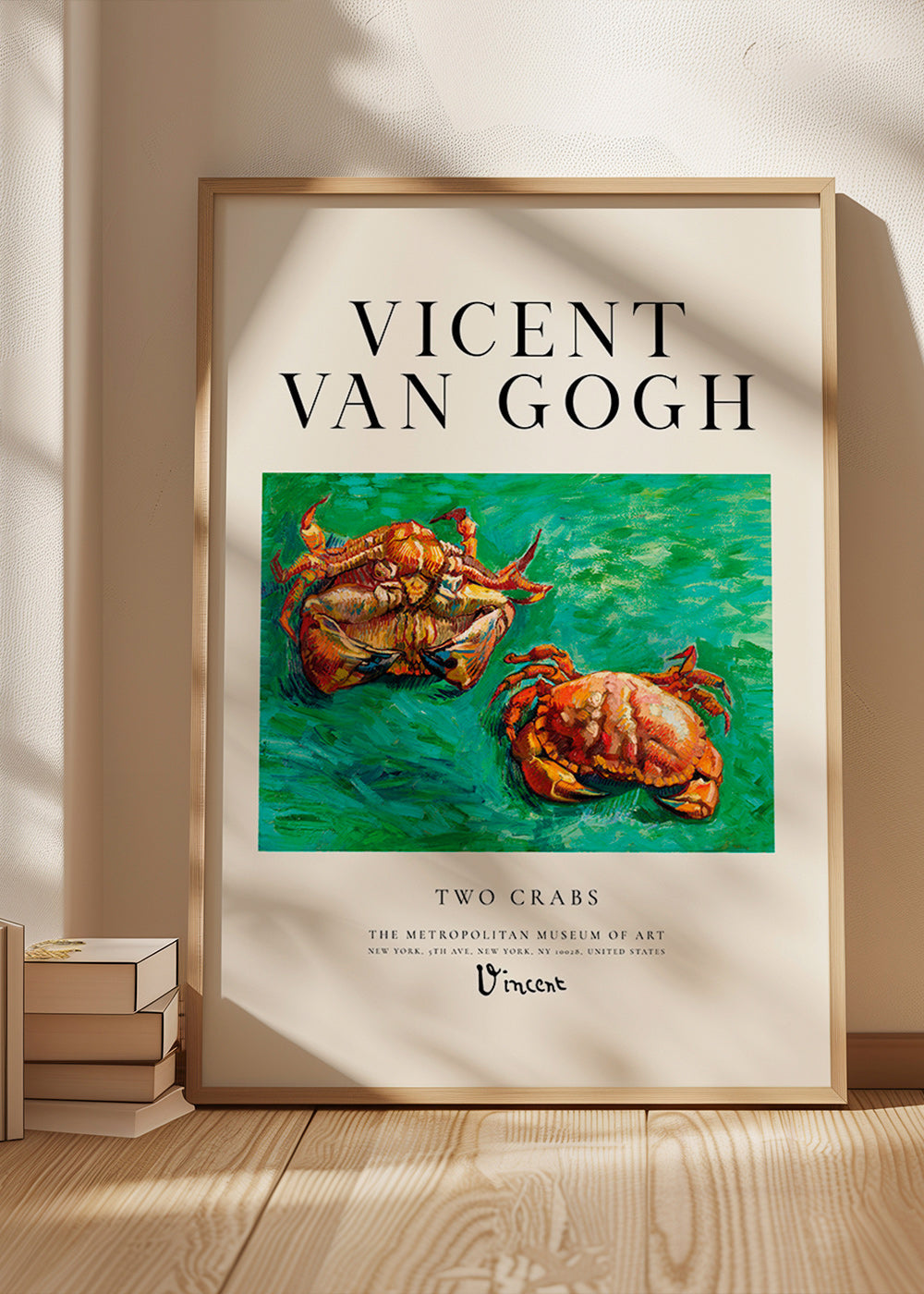 Two Crabs by Van Gogh — Crabs on a Green Field