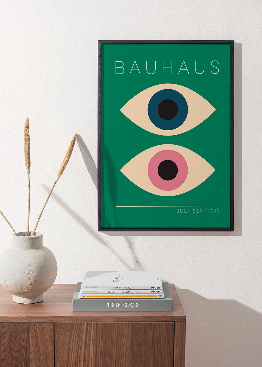 Cuadro geométrico Bauhaus con ojos dobles – Product2