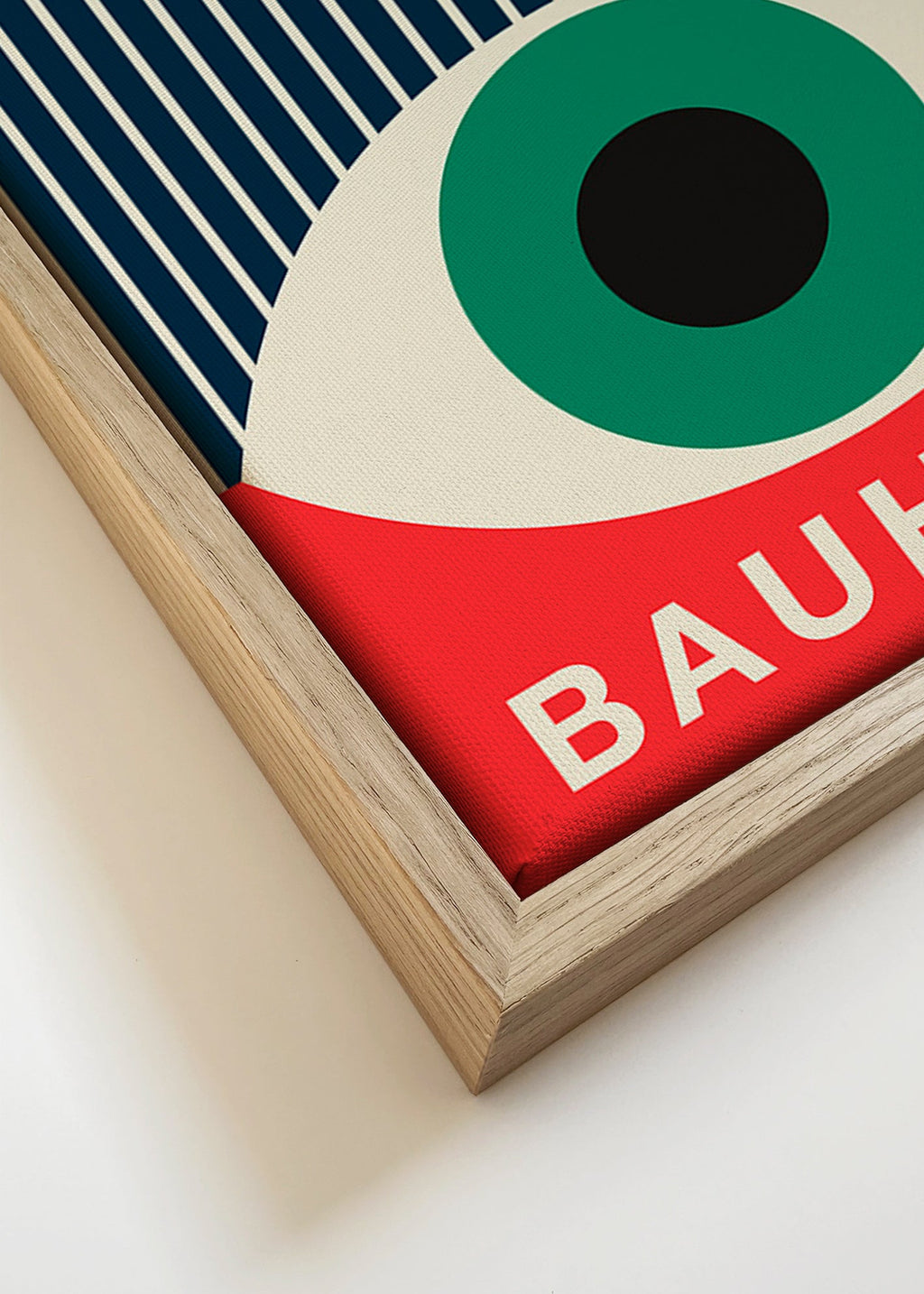 Ilustración Bauhaus con ojo gráfico – Canvas detail