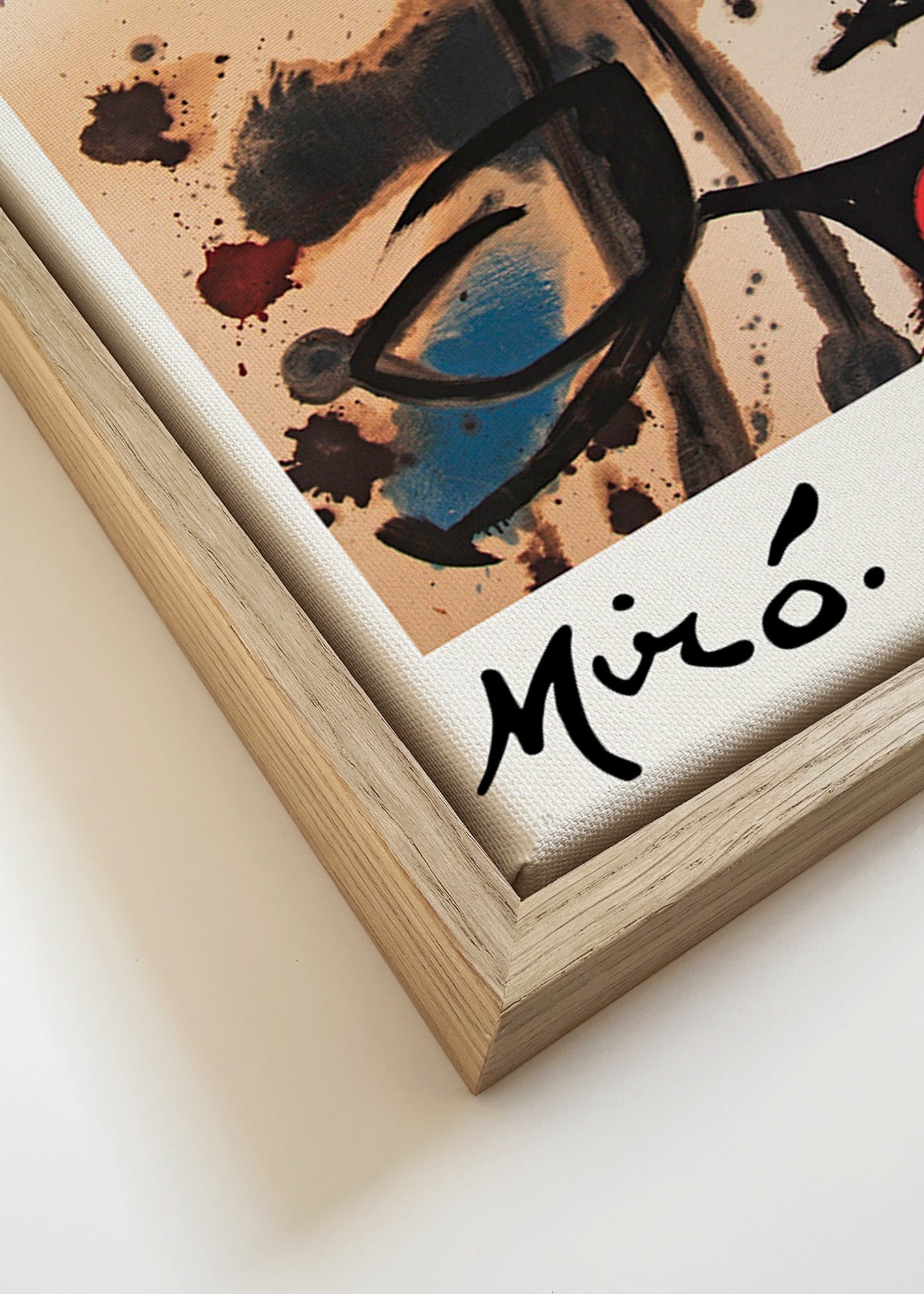 Abstract artwork with black bird motifs