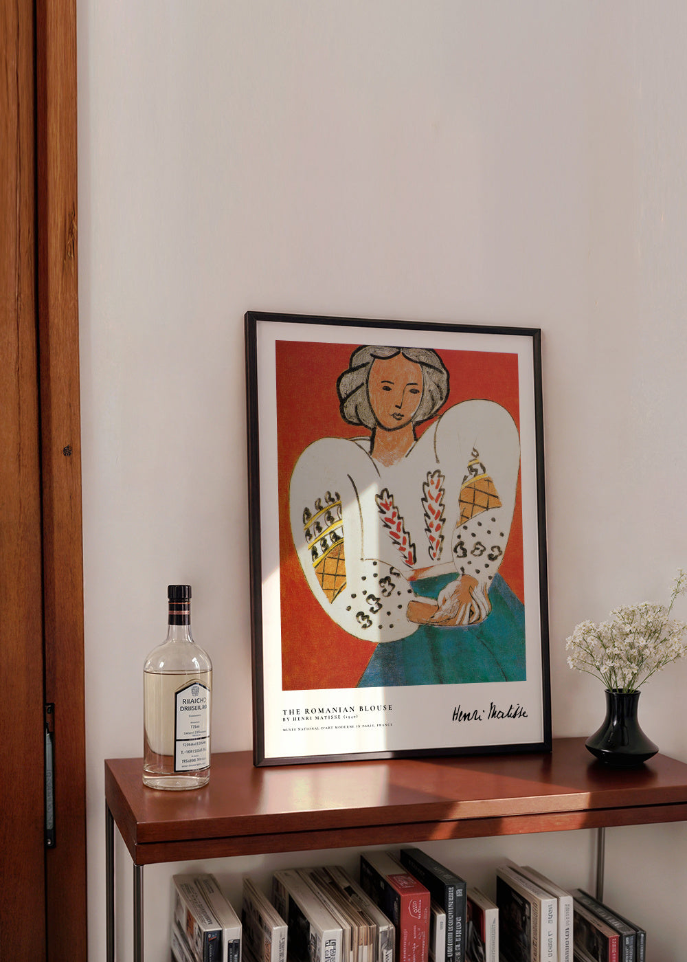 The Romanian Blouse by Henri Matisse - Framed poster in an interior