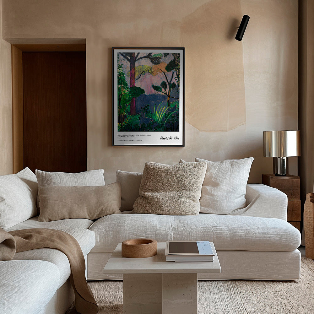 Landscape art with painterly plants