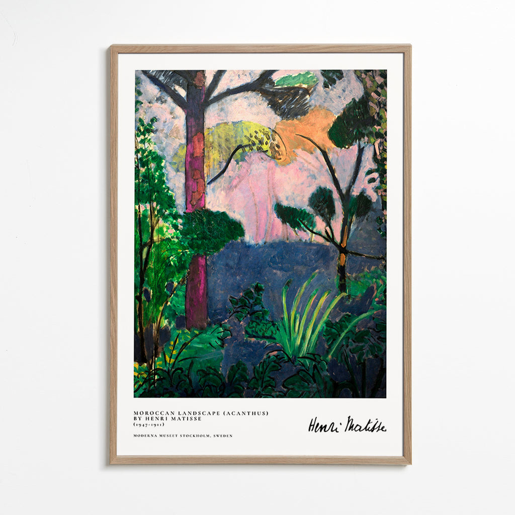 Landscape art with painterly plants