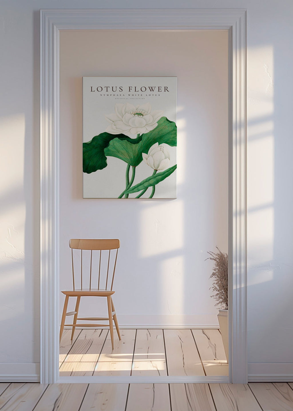 Botanical print White Lotus study
