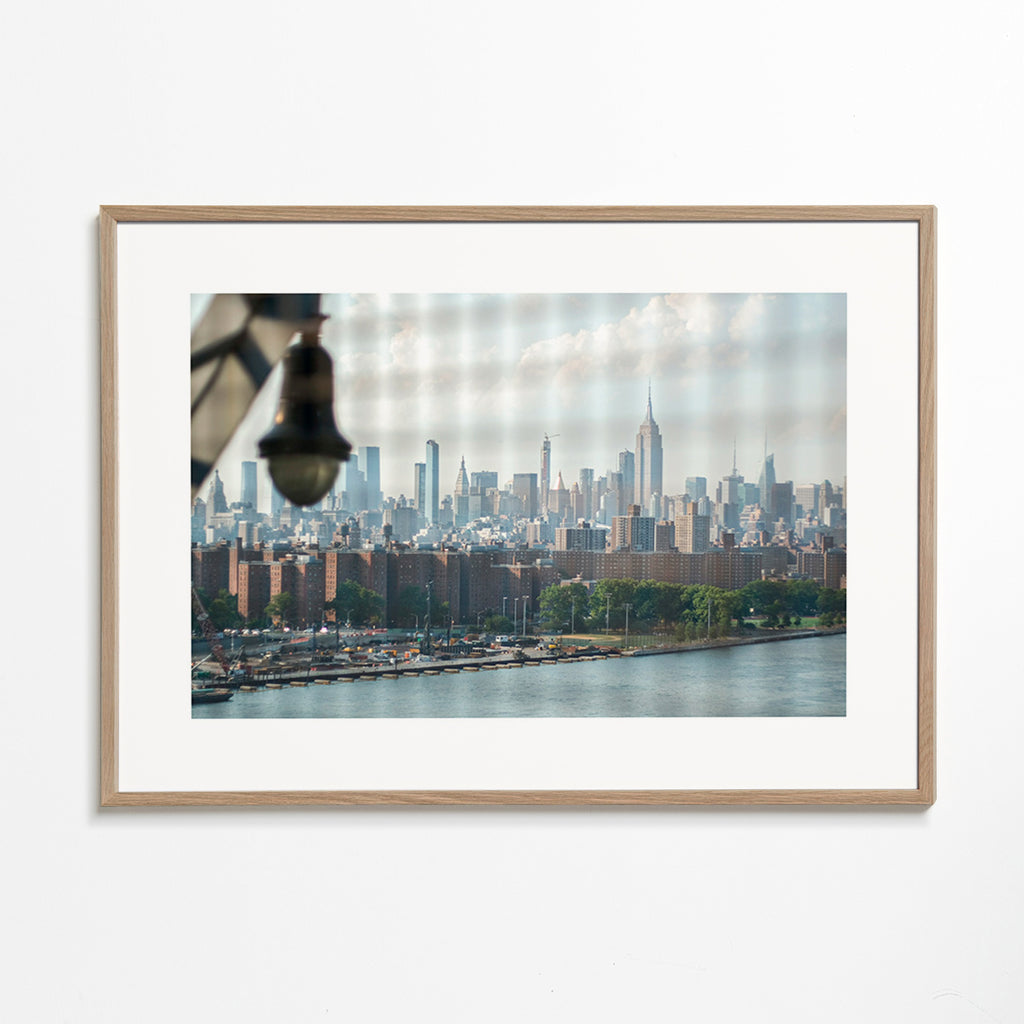 City art Manhattan window skyline