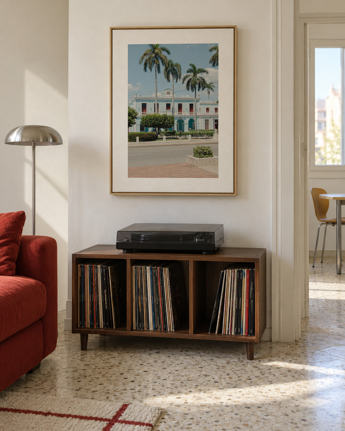 Havana Palms - Framed canvas in an interior