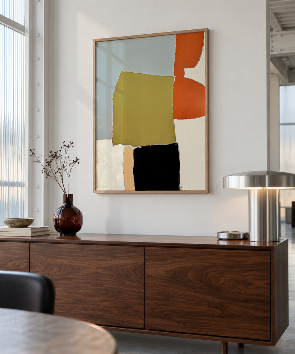 Flores - Framed poster in an interior
