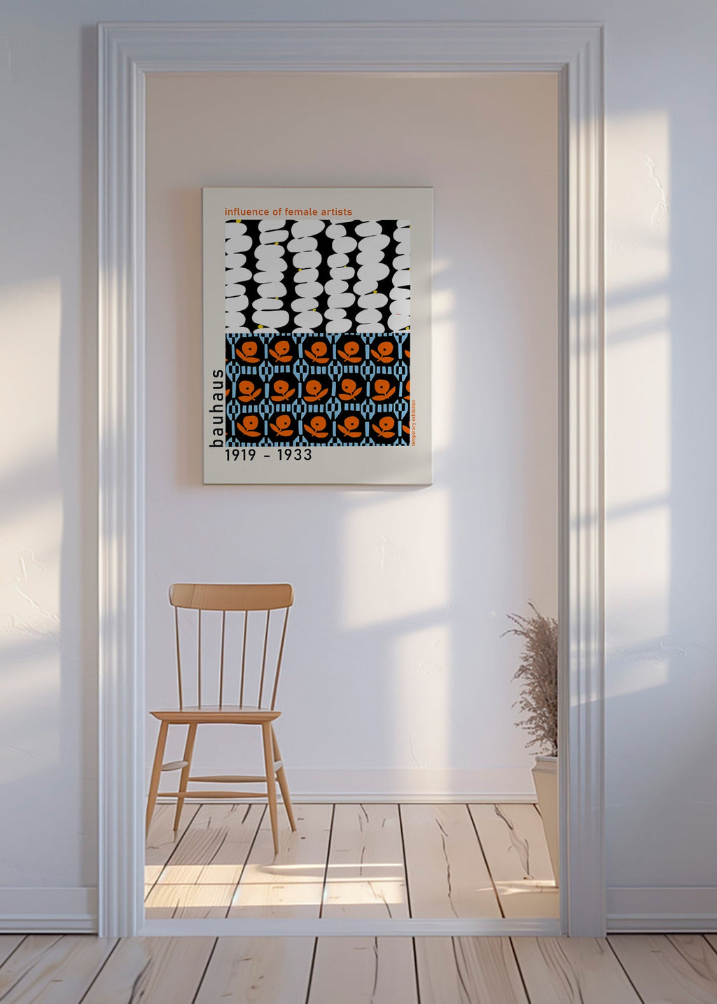 Cuadro vintage Bauhaus con patrones geométricos – Canvas