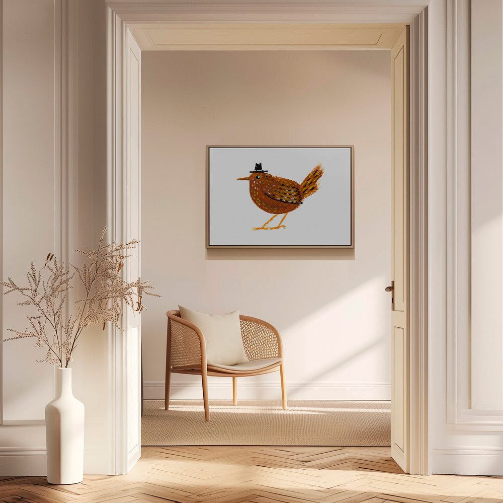 Cuadro pájaro con sombrero vaquero – Canvas1