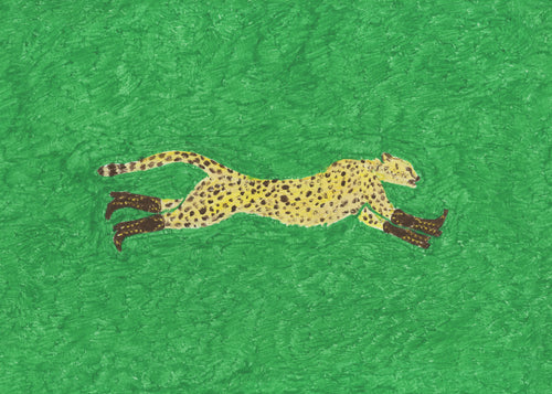 Florence the Running Cheetah - Unframed art print