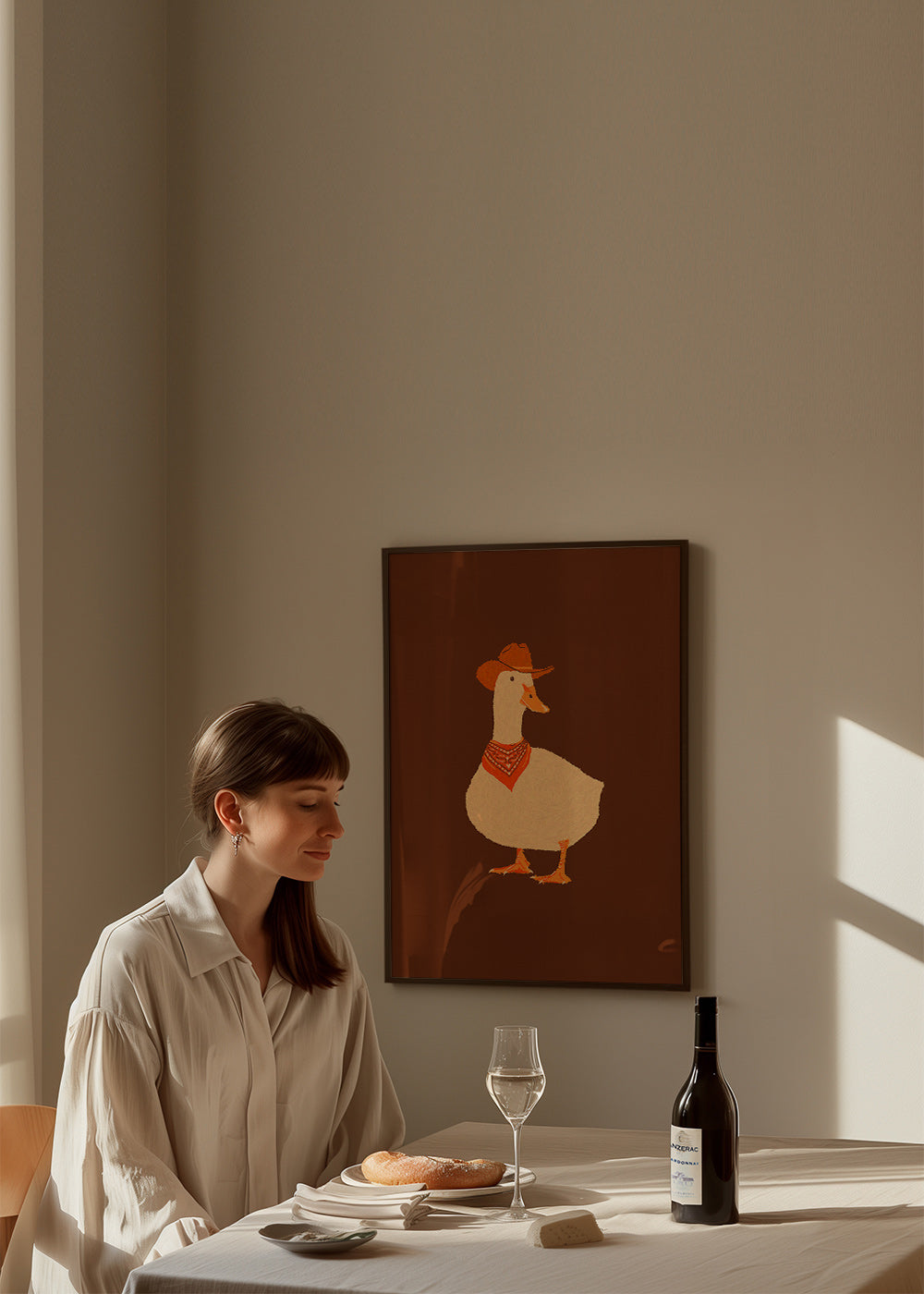 Cuadro pato vaquero ilustrado – Product3