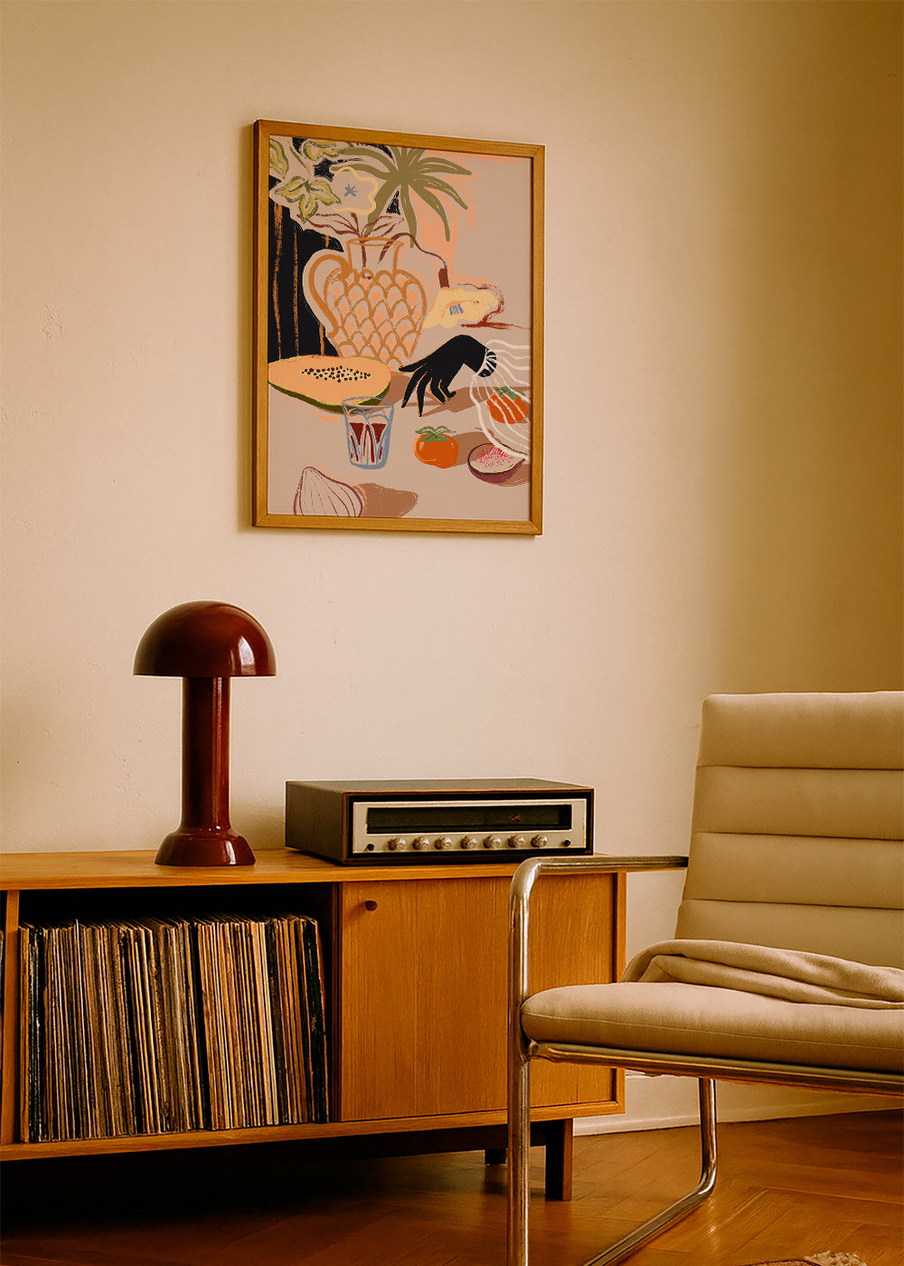 Cuadro de cocina con frutas y jarra decorativa – Product2