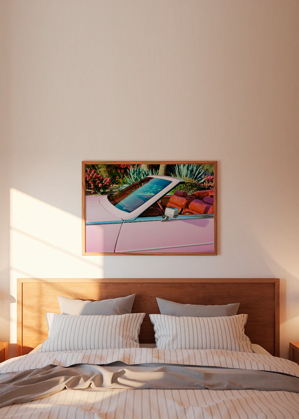 Cuadro vintage coche convertible rosa – Product2